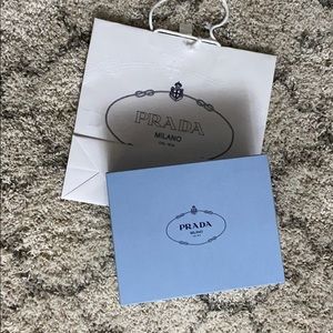 PRADA shoe box and paper bag